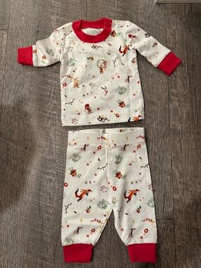 NEW LAKE Holiday Animal Print Pajama Set
